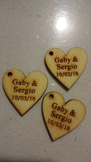  Corazones madera - 1