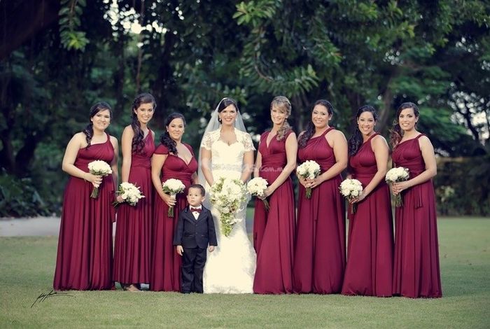 Mi ramo con mis damas de honor - 2