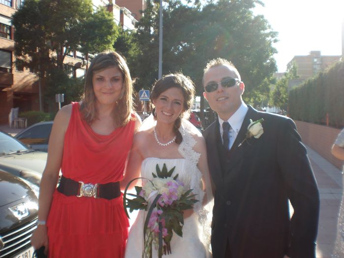 Con  Isaac mi superchofer-testigo y María