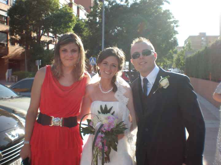 Con  Isaac mi superchofer-testigo y María