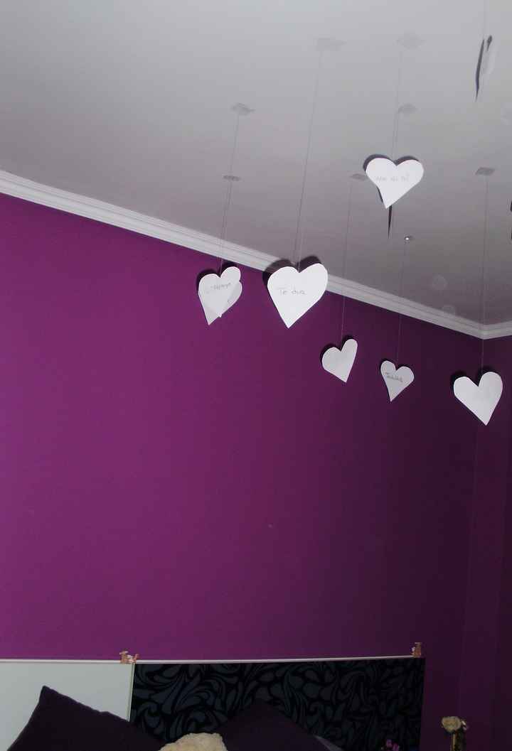 corazones techo