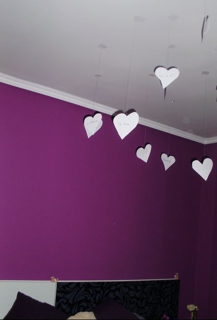 corazones techo