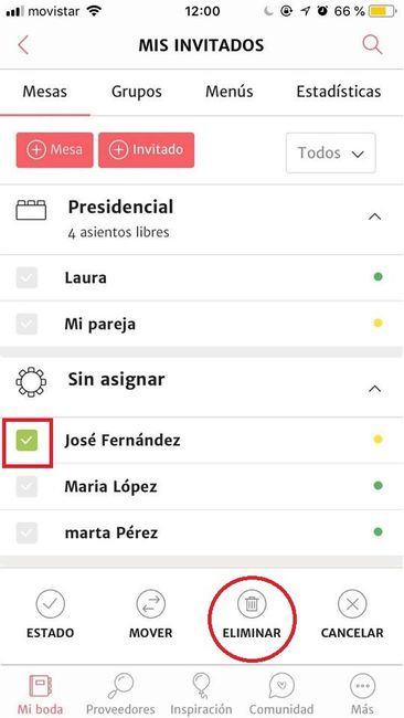 ¿Cómo crear la lista de invitados desde la APP? 2