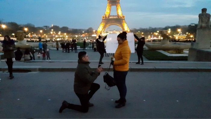 ¡Puntúa la pedida de Paula y Rubén! 💍 2