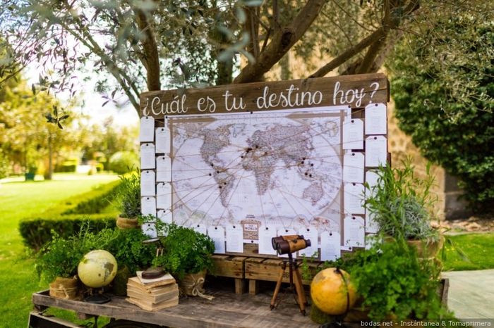 ¡Ideas muy top para una boda con temática viajera! 🌍 3