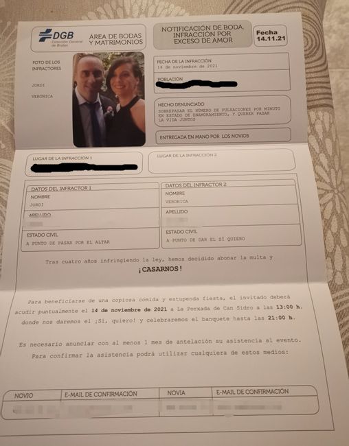 Ya llegaron mis invitaciones 2