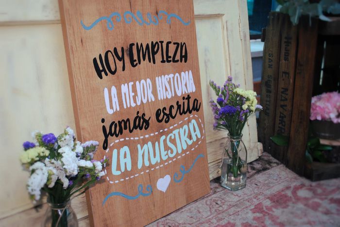 ¿Dónde colocarías este cartel en tu boda? 🤔 1