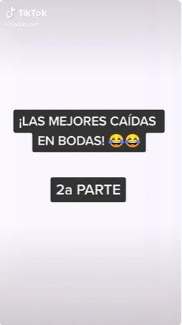 TikTok: ¿Quieres reírte un rato? ¡Caídas graciosas en bodas aquí! 😂 - 1
