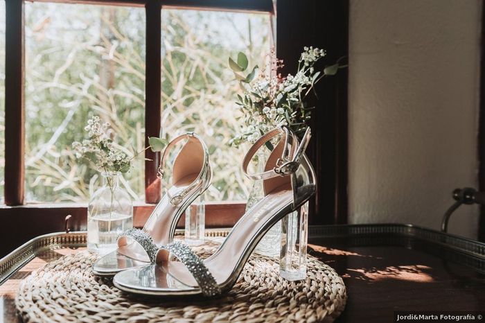 Sandalias de novia con tacón transparente 👠 1