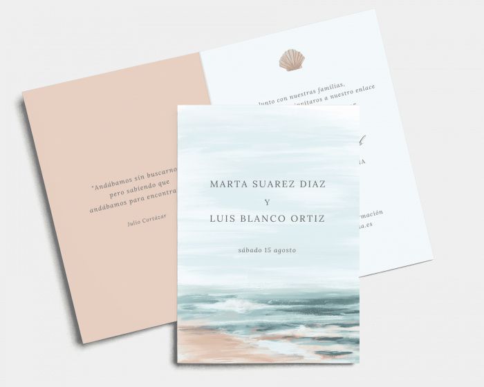 Plantillas invitaciones de boda para imprimir 💌 2