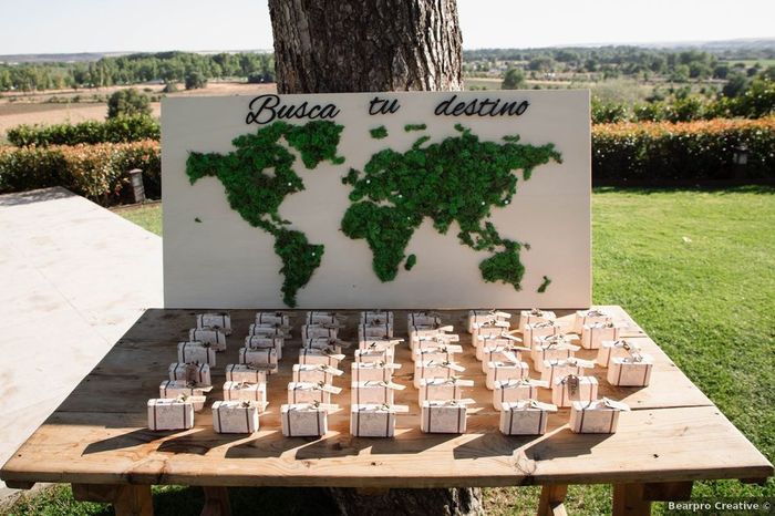 ¿Te gusta viajar? ¡Incluye este seating plan en tu boda! 🌏 1