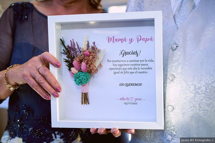 Ideas para regalar a las madres en la boda 😍 2