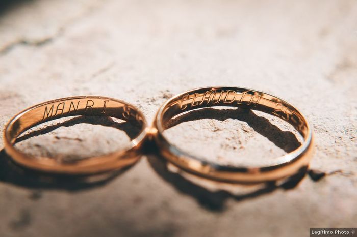 ¿Grabarás el nombre de tu pareja en tu alianza? 💍 1