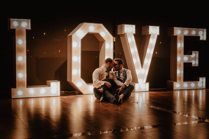 ¿Decoraréis vuestra boda con letras gigantes? ✨ 1