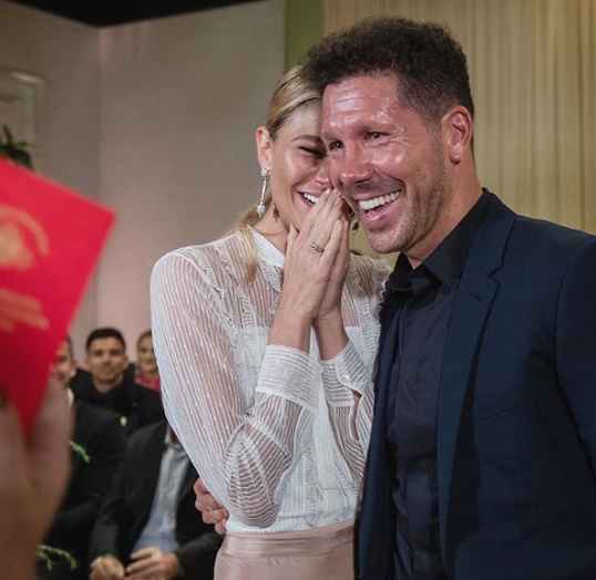 Carla Pereyra y Diego Simeone