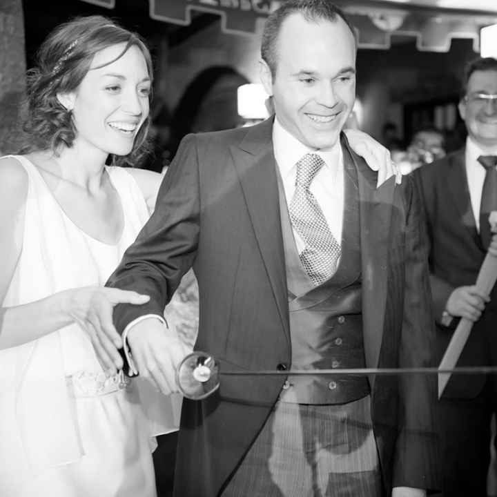 Andrés Iniesta y Anna Ortiz