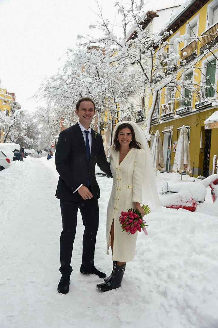 ¿Qué te parece la boda invernal más especial en mitad del temporal Filomena? 💍 - 2