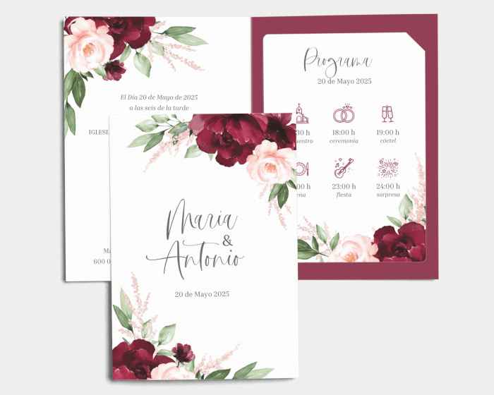 Mis invitaciones: ¿con motivos florales? - 1