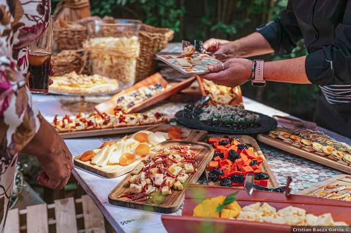 Una tabla de quesos nunca falla en el aperitivo nupcial 🧀 - 1