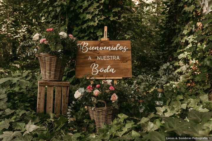 ¿Tendréis cartel de bienvenida en la boda? - 1