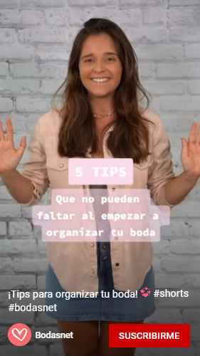 VÍDEO: ¡te damos 5 consejos para empezar a organizar tu boda! 💍 - 1