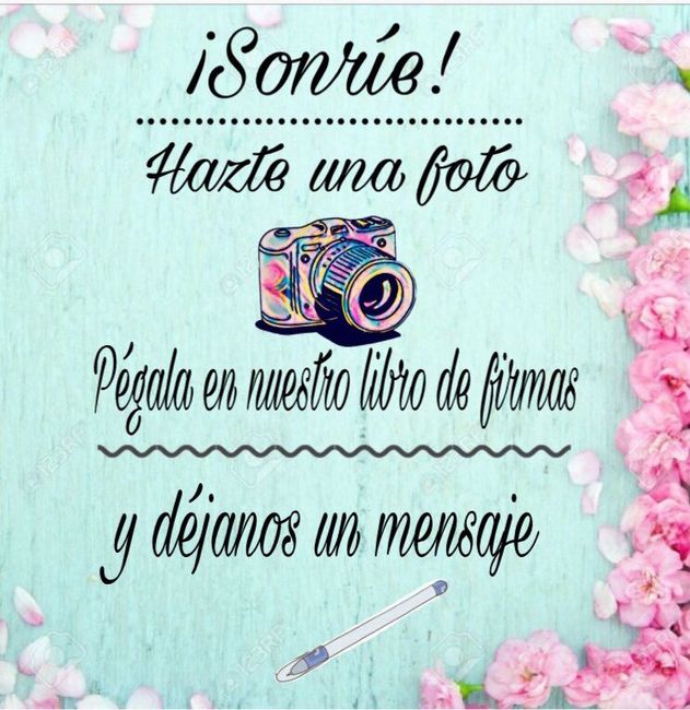 Cartel libro de firmas - 1