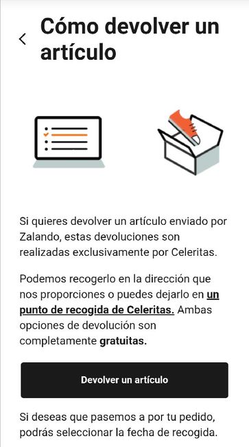 Zalando: ¿devolución? 1