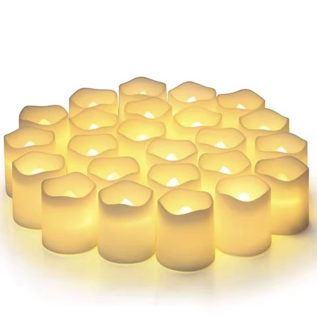 Velas de cera natural o led 1
