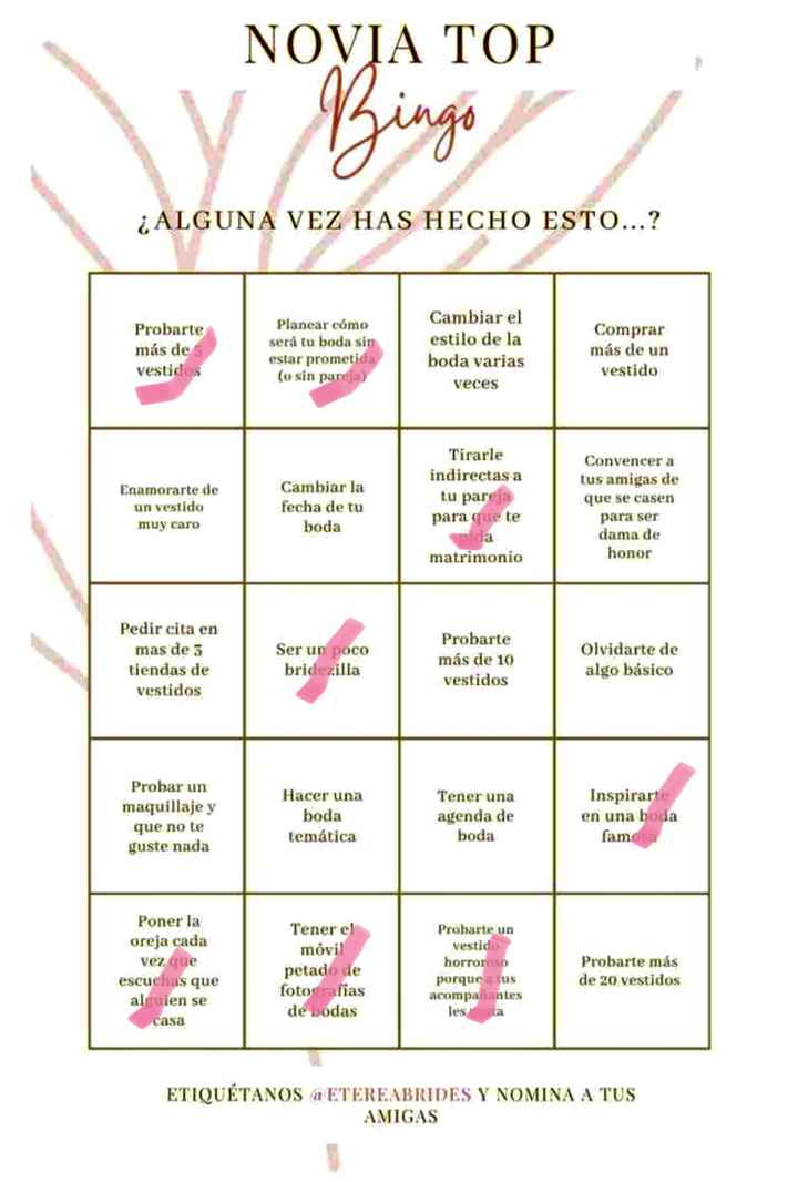 Bingo de novia, ¡a ver quién me supera! - 1