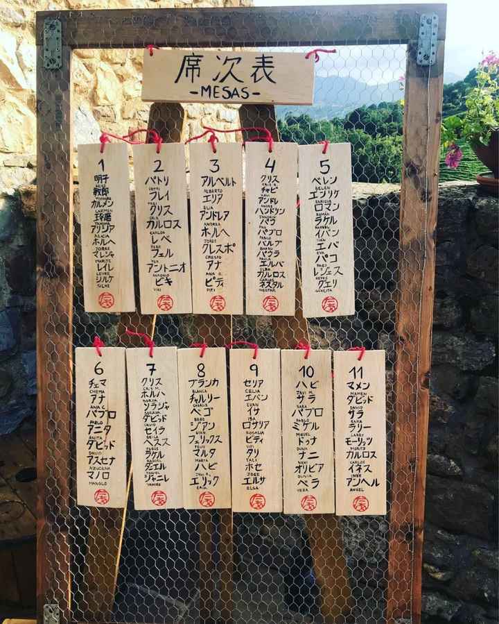 Seating plan de boda japonesa 🇯🇵 - 1