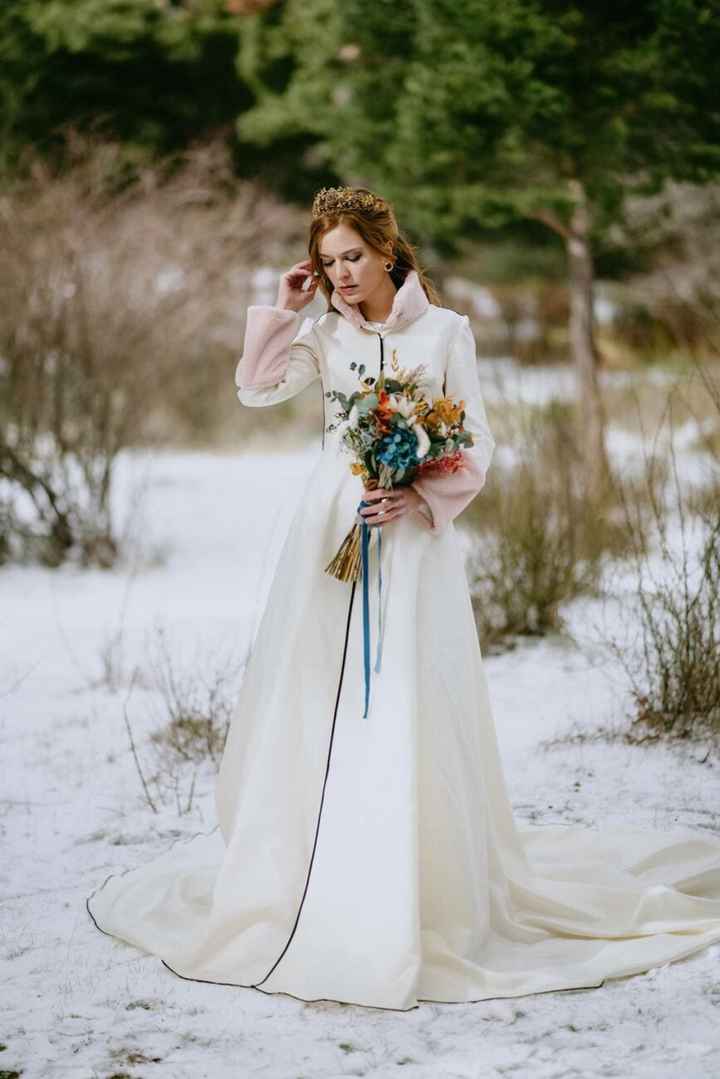 Opciones de “abrigo” para novias de otoño e invierno - 5