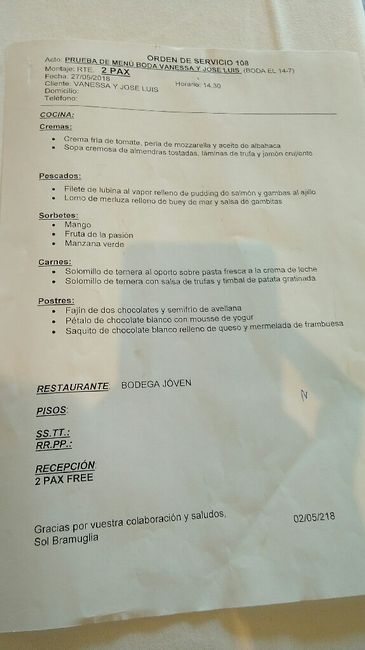 Prueba del menú - 1