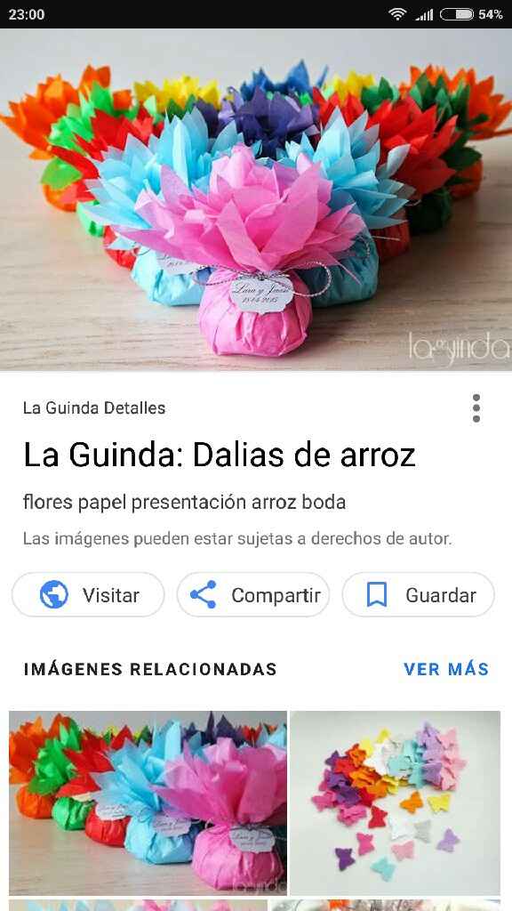 Para sustituir los conos de arroz - 1