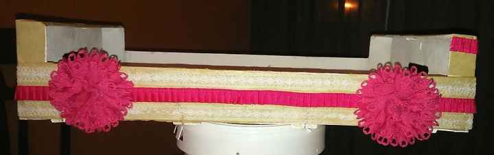 cajita rosa para el arroz.