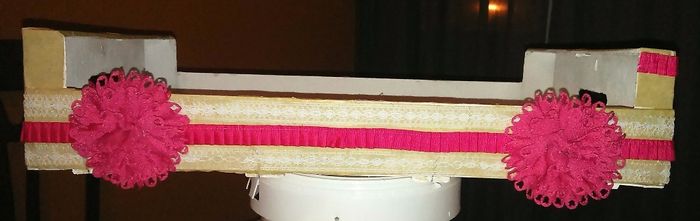 cajita rosa para el arroz.