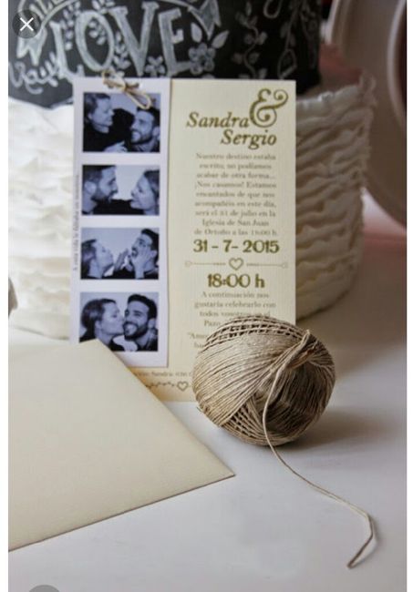Ideas para las invitaciones de boda - 2