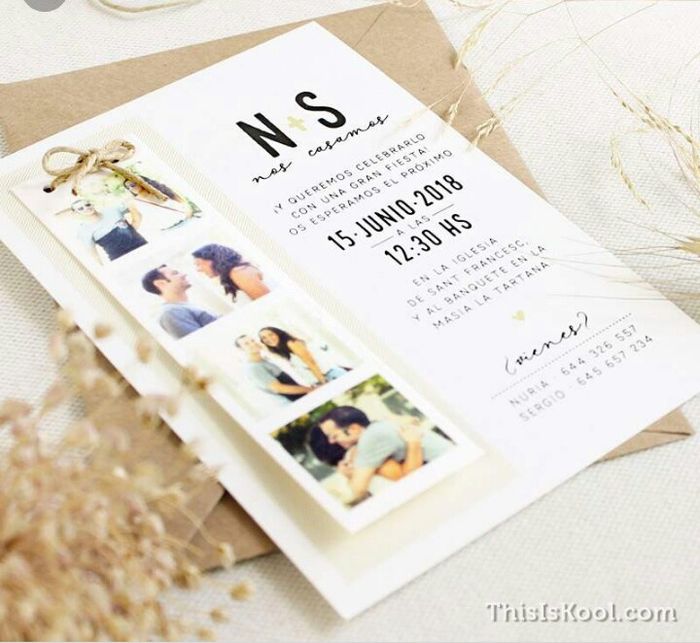 Ideas para las invitaciones de boda - 3