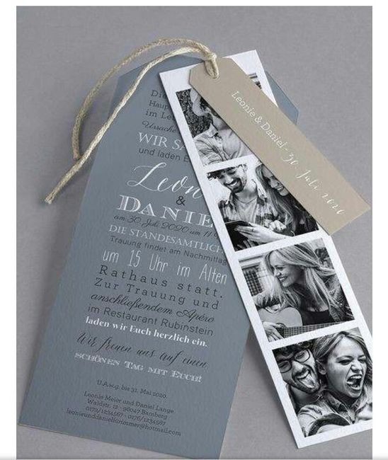 Ideas para las invitaciones de boda - 5