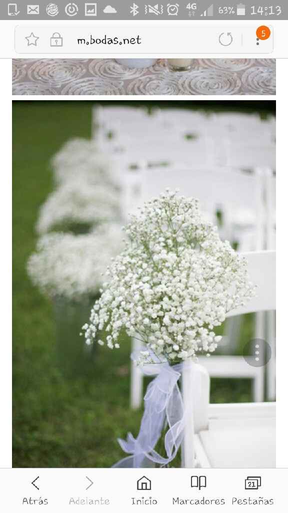  Como decorarias las sillas de una ceremonia civil hecha en un jardin?? - 1