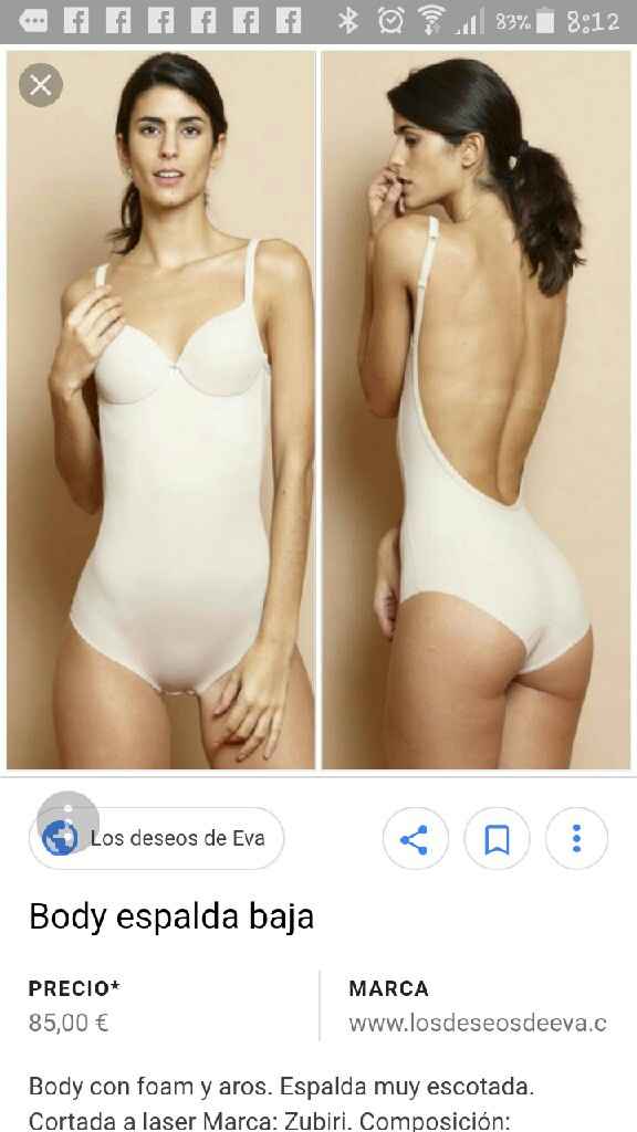 sos ropa interior traje de novia - 1