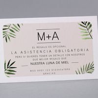 Recomendarían añadir número de cuenta en las invitaciones de boda? - 1
