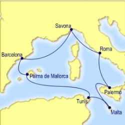 Ruta crucero mediterraneo