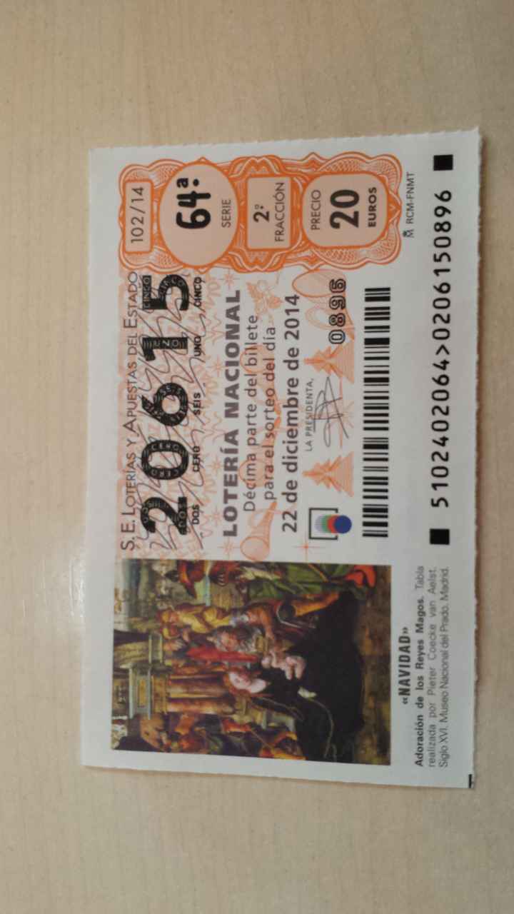 Nuestra fecha en la Loteria