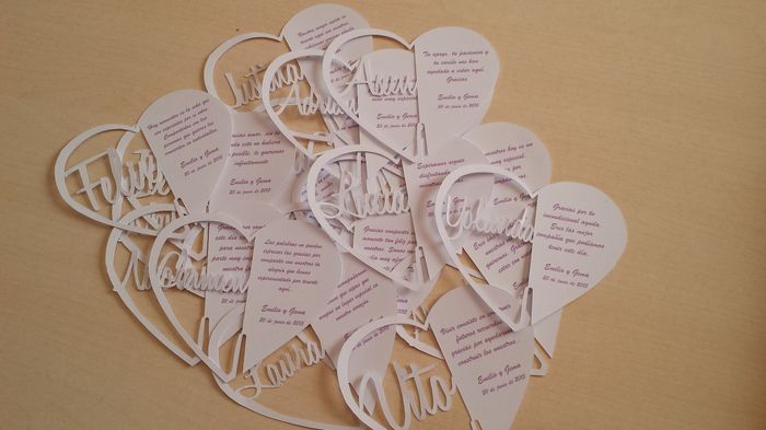 Corazones de agradecimiento