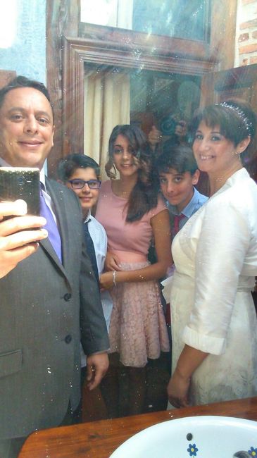Selfie familiar (con fotógrafo incluido que no quiso perderse la foto)