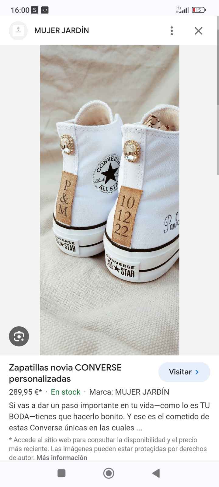 Converse con nombres y fecha boda donde comprarlas - 1
