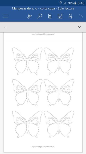 Plantillas mariposas - 2