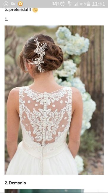 Peinado para este vestido... - 1