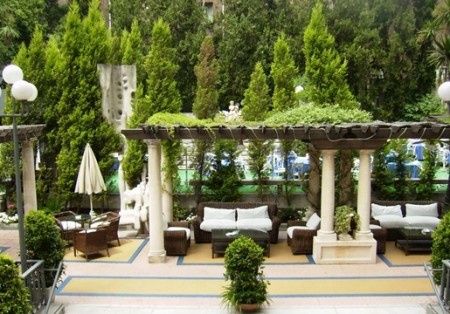 El jardín donde celebraré el coktel