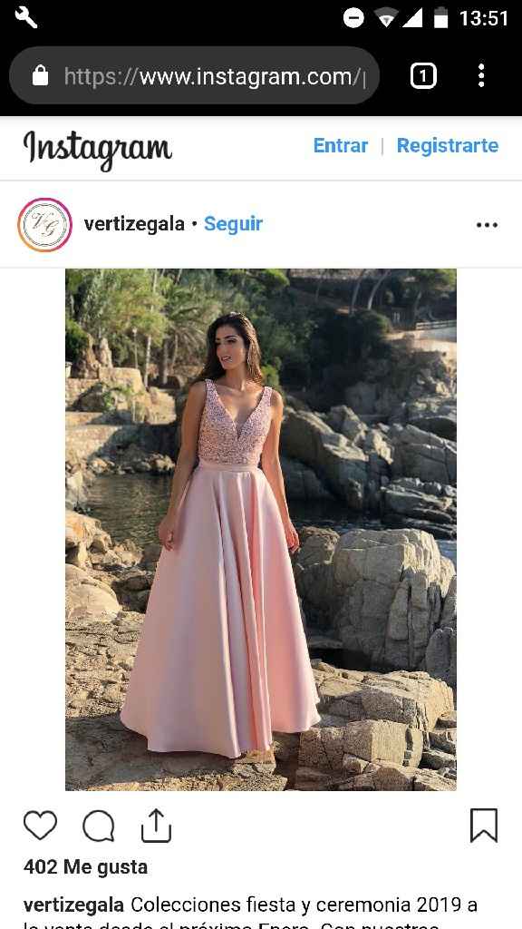 Vestidos de novia en rosa palo - 1